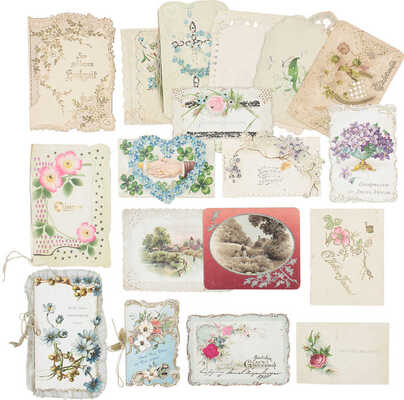 Подборка из 19 старинных открыток: